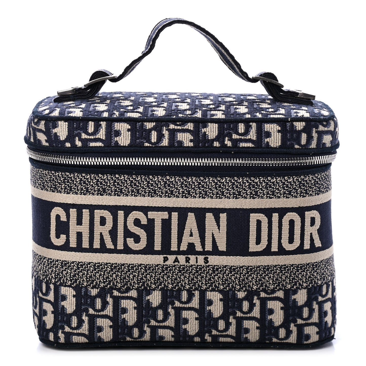 Oblique Diortravel Vanity Case Blue