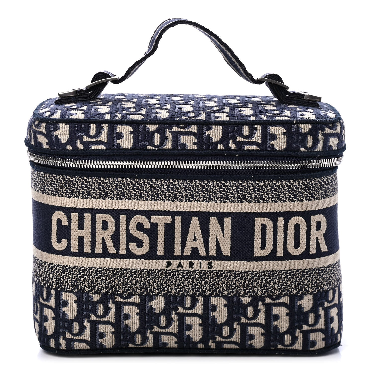 Christian Dior Oblique Diortravel Vanity Case Blue 1 of 4