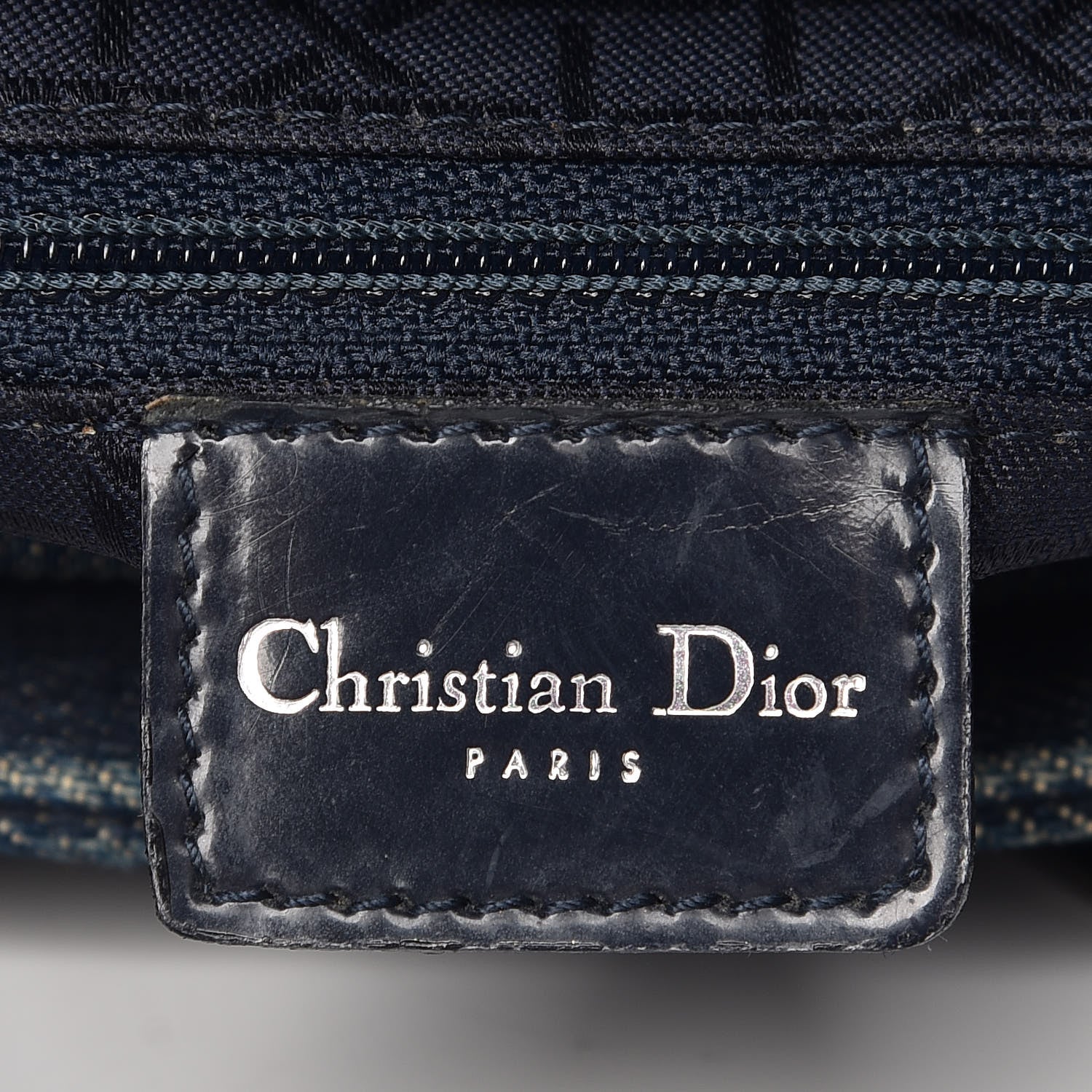 Christian Dior Denim Cannage Large Lady Dior Tote Blue 7 of 14