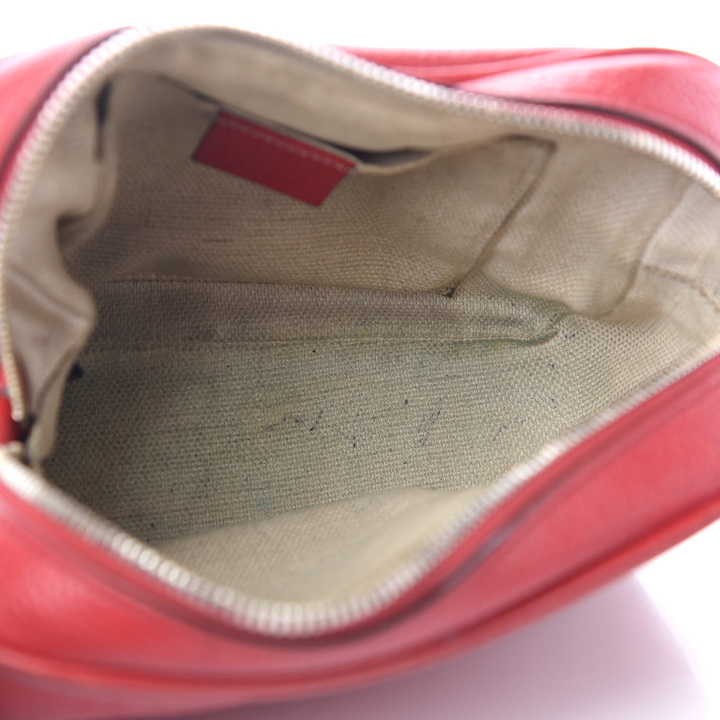 Pebbled Calfskin Small Soho Disco Bag Tabasco Red