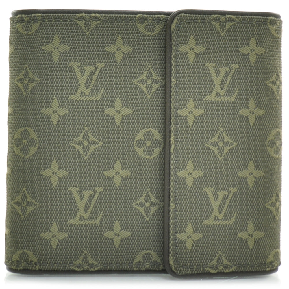 Mini Monogram Compact Wallet Kaki