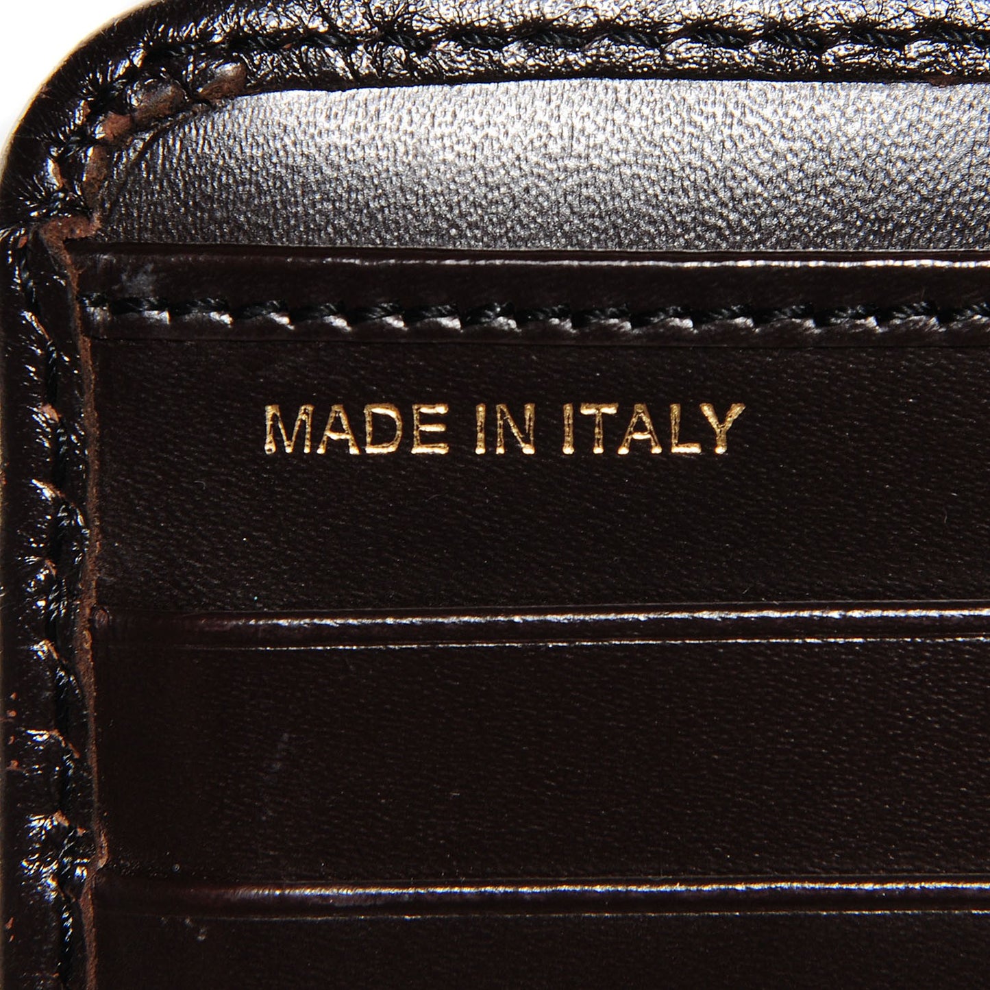 Haymarket Check Compact Zip Wallet Chocolate