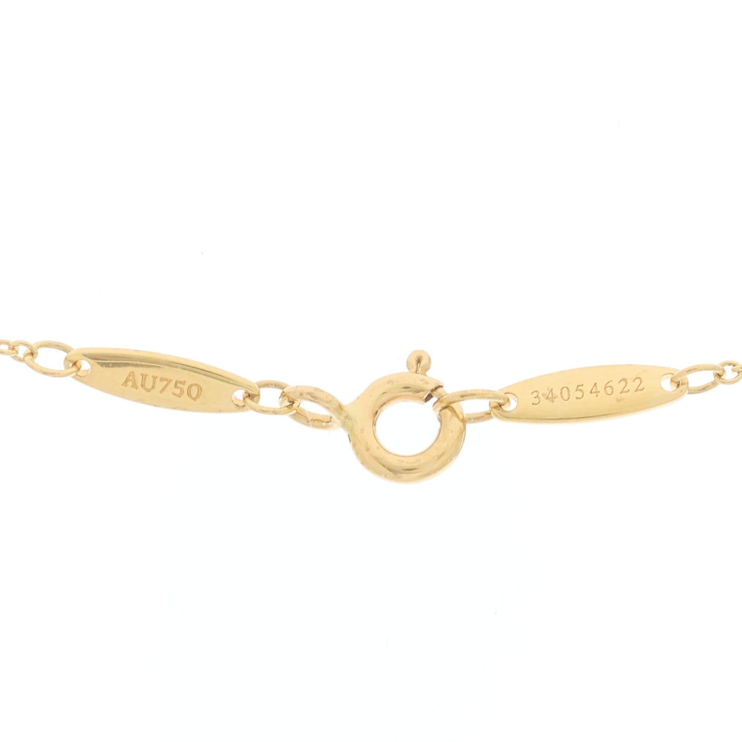 18K Yellow Gold Diamond .33ct Elsa Peretti Diamonds by the Yard Pendant Necklace