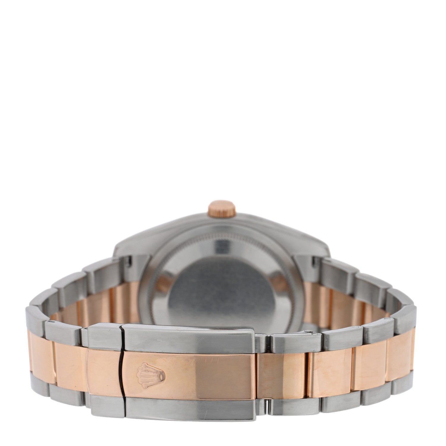 Rolex Stainless Steel 18K Everose Gold 36mm Oyster Perpetual Datejust Watch Black 116201 3 of 5