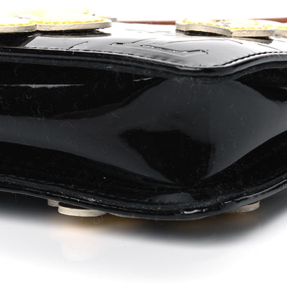 Louis Vuitton Vernis Lexington Fleurs Pochette Black 7 of 9