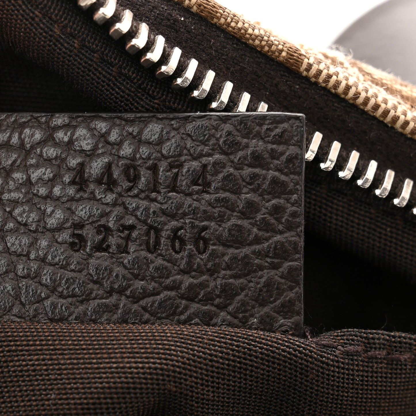 Monogram Dollar Calfskin Belt Bag Beige Ebony Testa di Moro Marrone Scuro