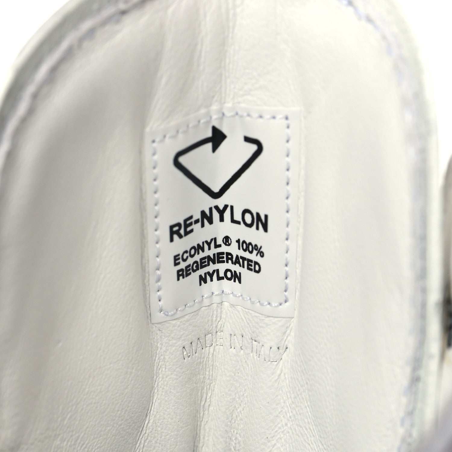 Prada Spazzolato Rois Re-Nylon Metal Triangle Logo Mens Monolith Pouch Pocket 60mm Combat Boots 6 White 9 of 9