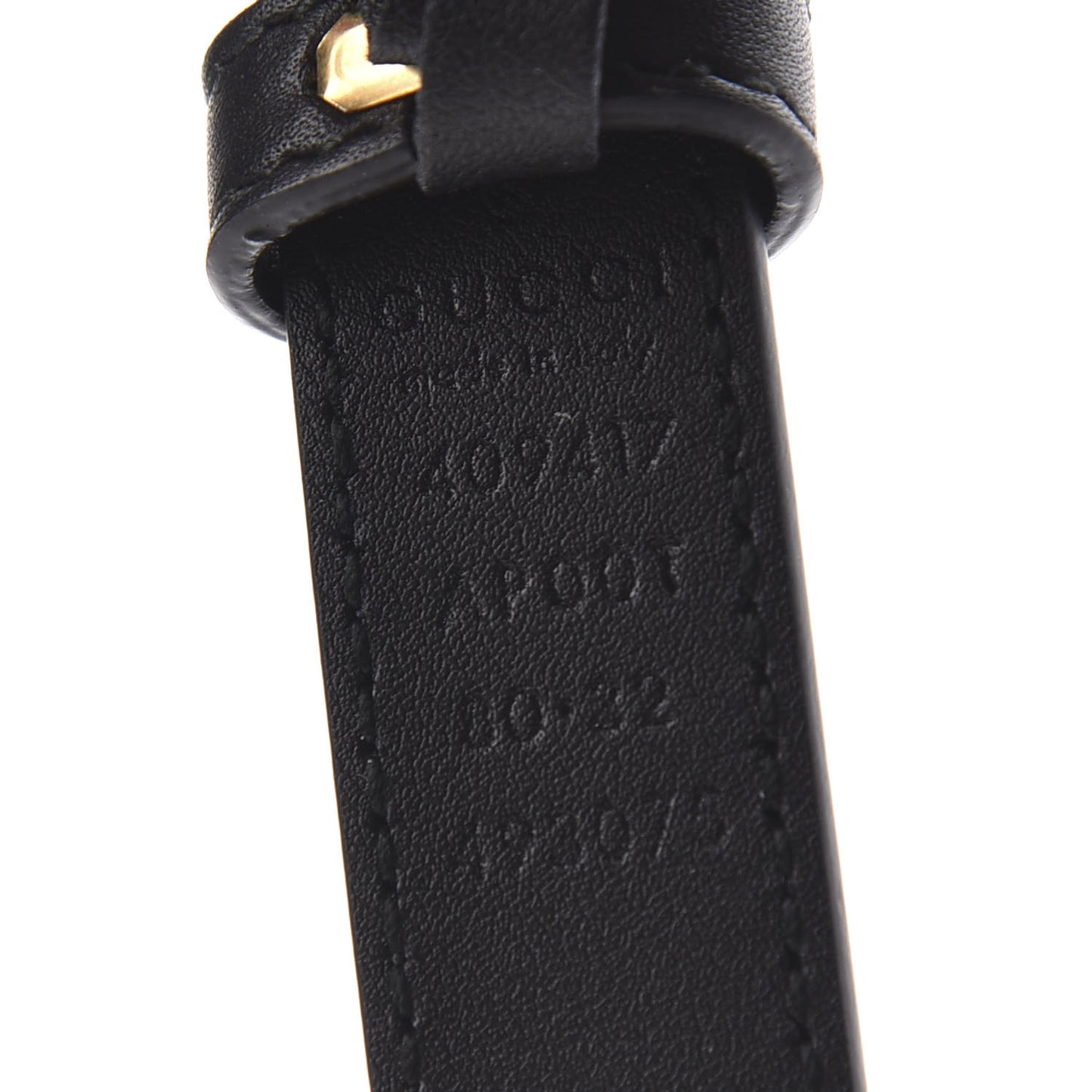Calfskin Double G 20mm Belt 80 32 Black