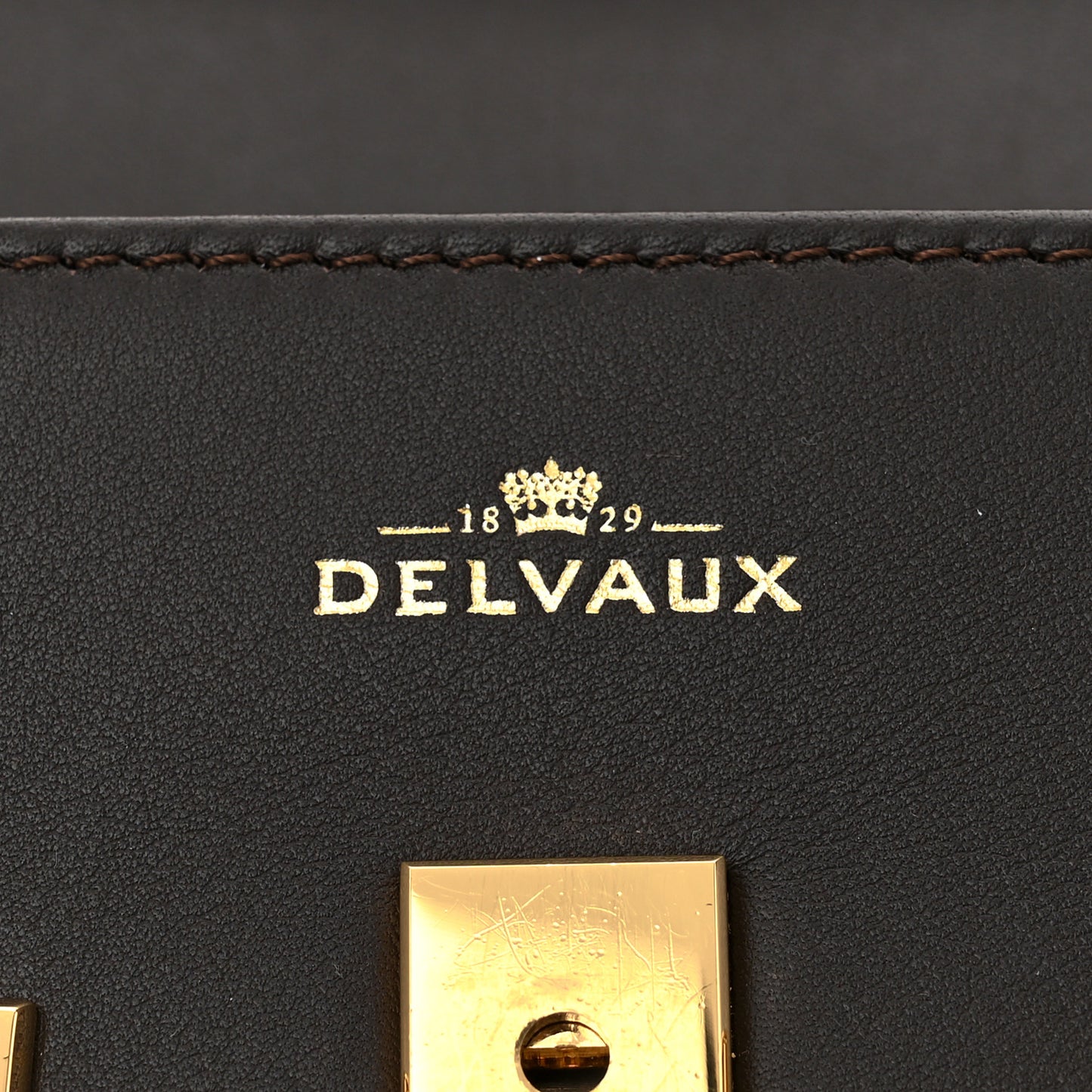 Smooth Calfskin Mini Tempete Satchel Brown