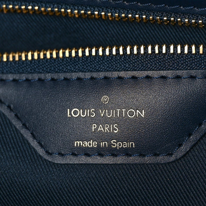 Louis Vuitton Monoglam Neverfull MM Blue 7 of 9