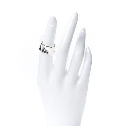 Hermes Sterling Silver GM Eclipse Ruban Ring 53 6.5 2 of 6