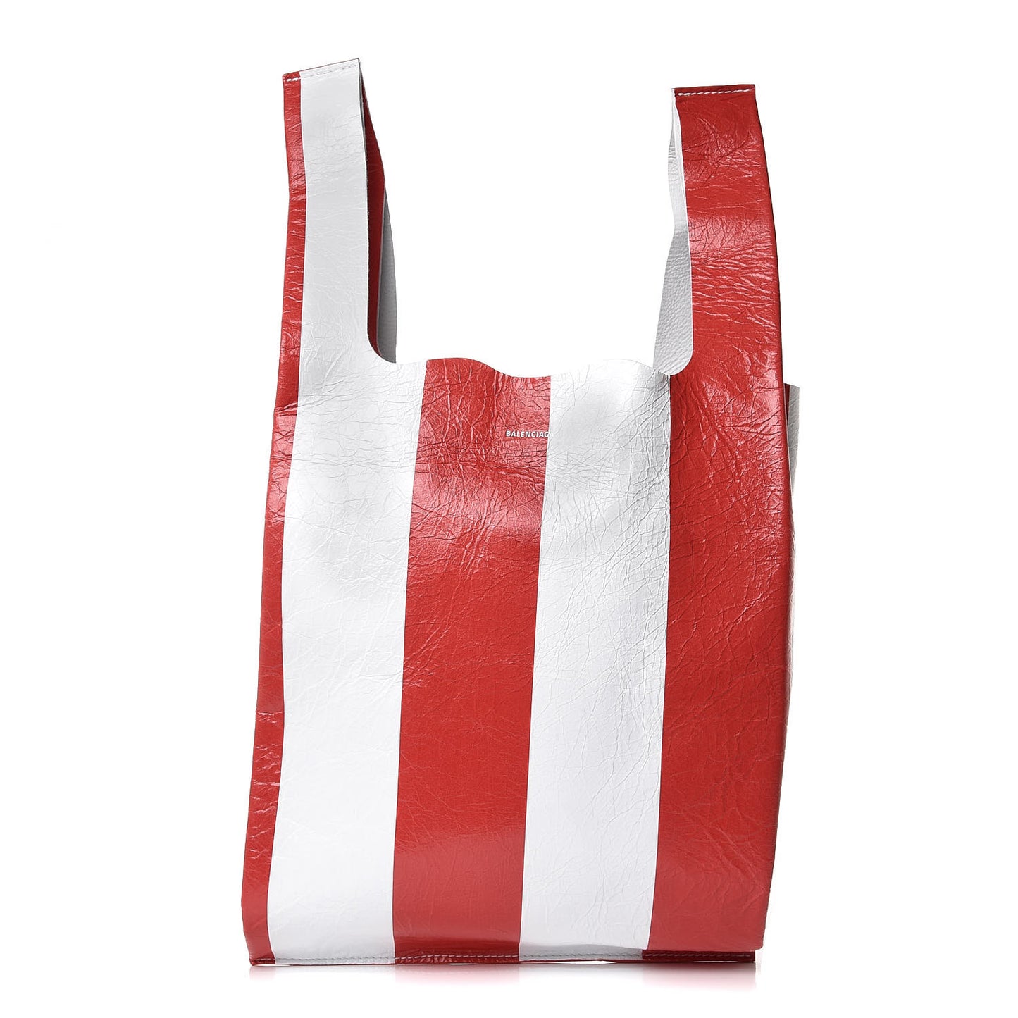 Agneau Supermarket Tote Red White
