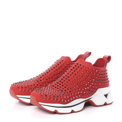 Christian Louboutin Neoprene Spike Sock Donna Flat Sneakers 41 Loubi 4 of 7