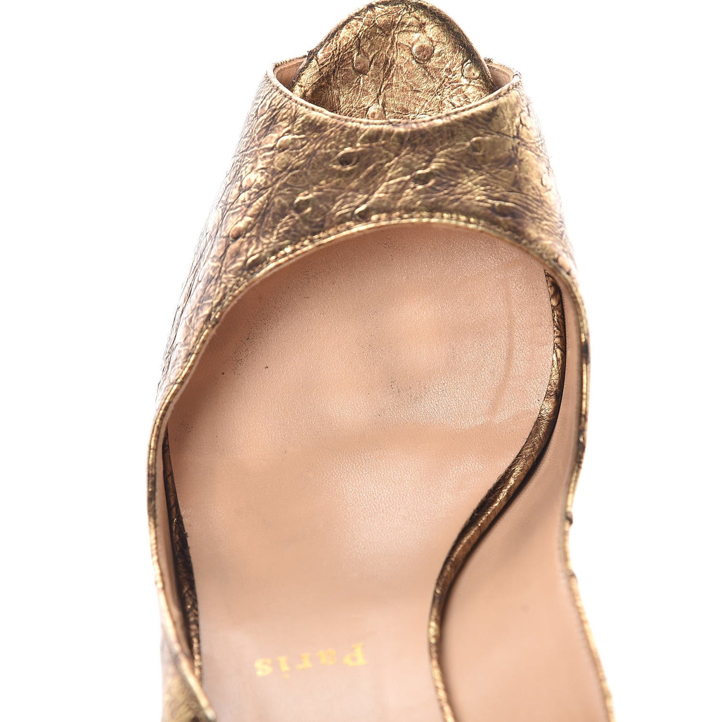 Ostrich No Prive 120 Pumps 41 Gold