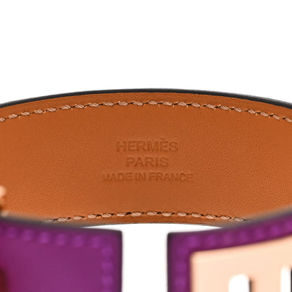Hermes Evercolor Collier de Chien 24 Bracelet T3 Anemone 4 of 5