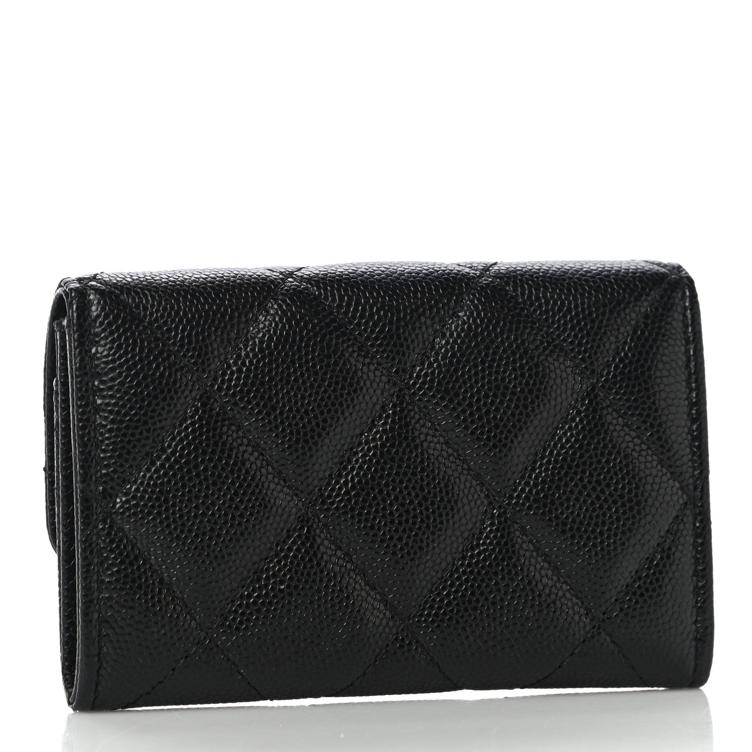 Chanel Caviar Quilted My Everything Flap Card Holder Black 4 of 10