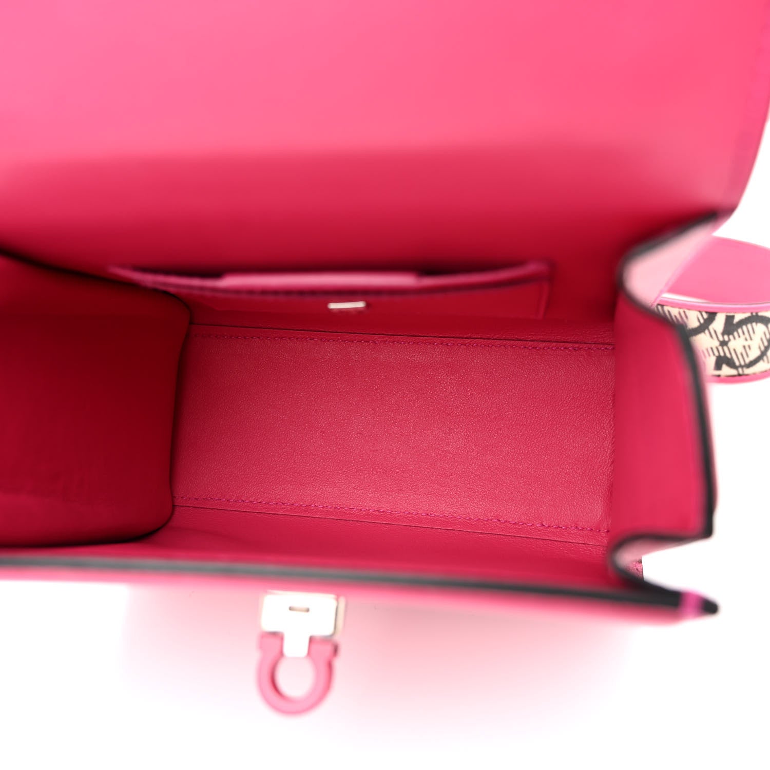 Salvatore Ferragamo Calfskin The Piccolo Boxyz Top Handle Bag Pink 5 of 21