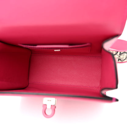 Salvatore Ferragamo Calfskin The Piccolo Boxyz Top Handle Bag Pink 5 of 21