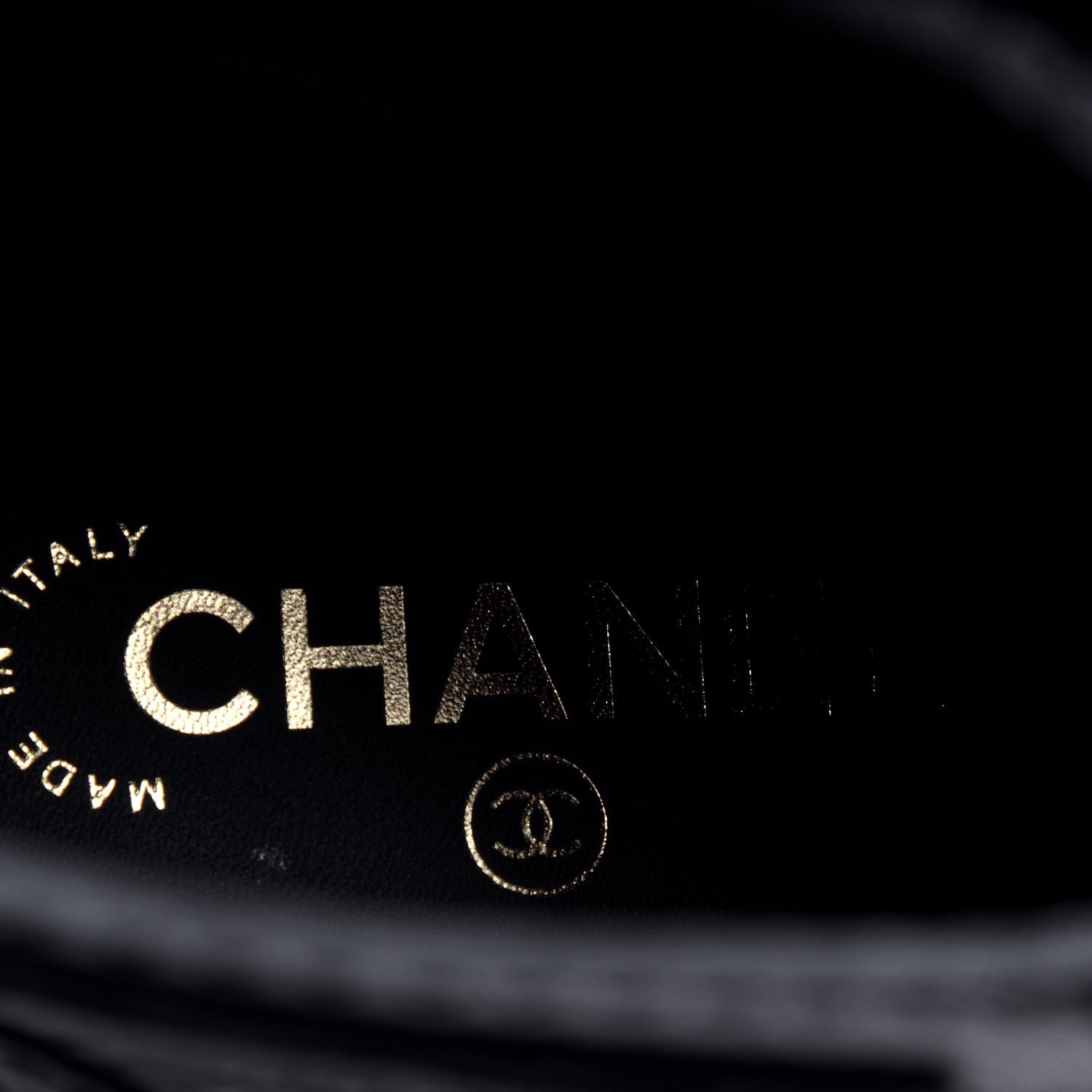 Chanel Calfskin Velvet Pearl Combat Short Boots 36 Black 6 of 6