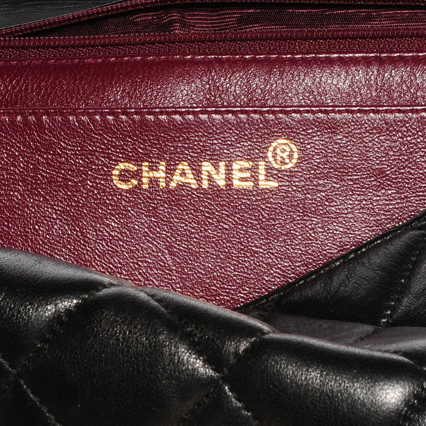 Lambskin Jumbo Single Flap Black