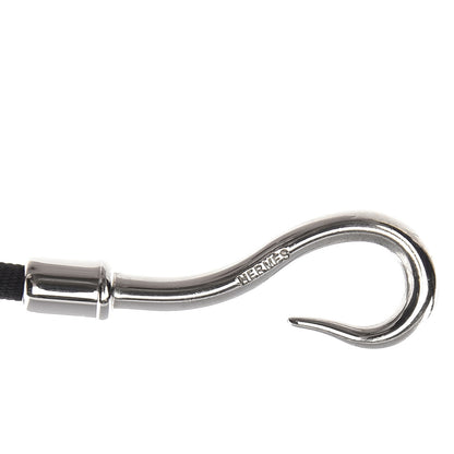 Hermes Nylon Jumbo Hook Bracelet Black 3 of 4