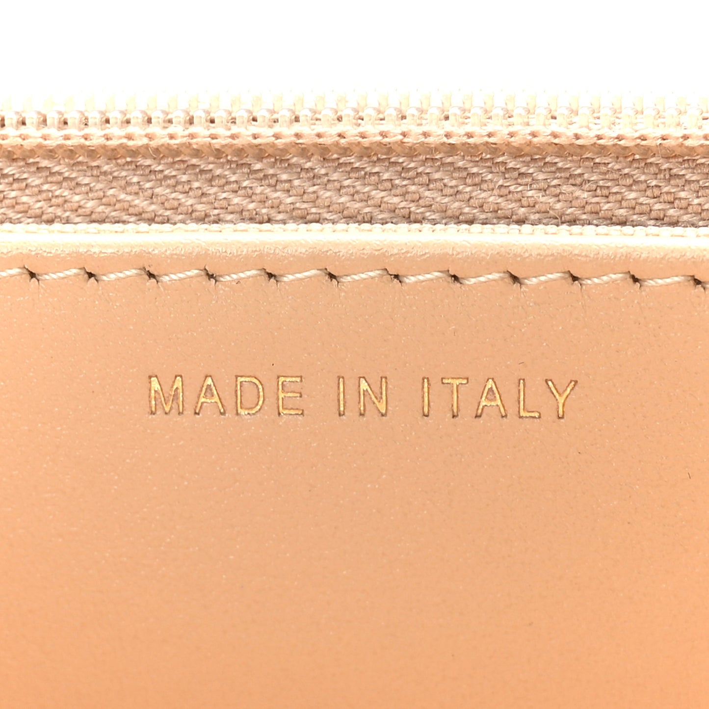 Caviar Quilted Wallet On Chain WOC Beige