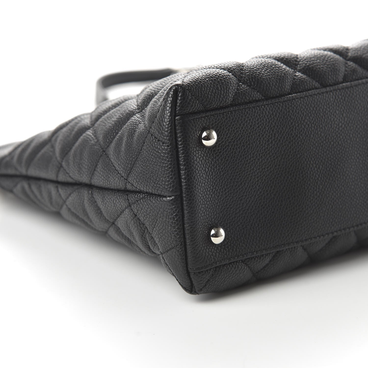 Chanel Caviar Quilted CC Shopping Tote Black 6 of 11