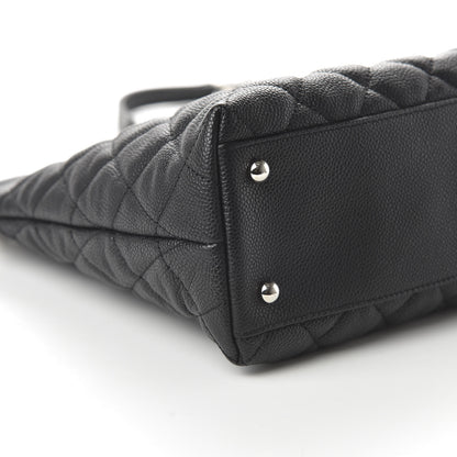 Chanel Caviar Quilted CC Shopping Tote Black 6 of 11