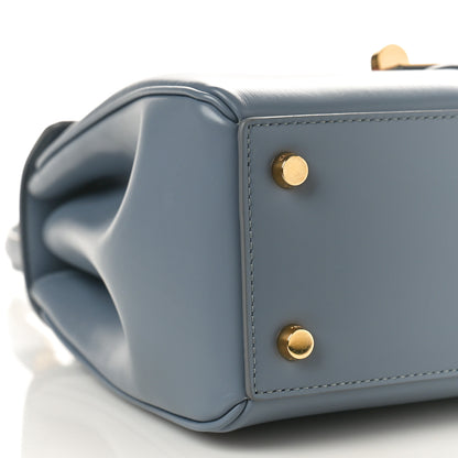 Celine Satinated Calfskin Small 16 Top Handle Bag Pale Blue 8 of 9