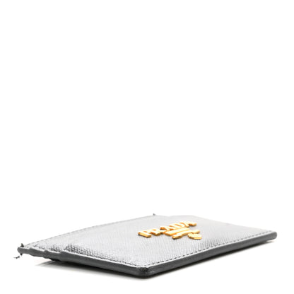 Prada Saffiano Metal Card Holder Black 4 of 9