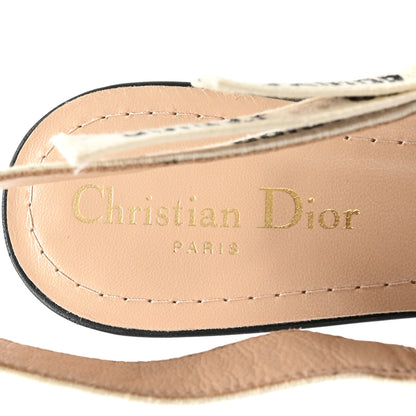 Christian Dior Technical Canvas Ribbon J Adior Slingback 65mm Pumps 39 Black 7 of 9
