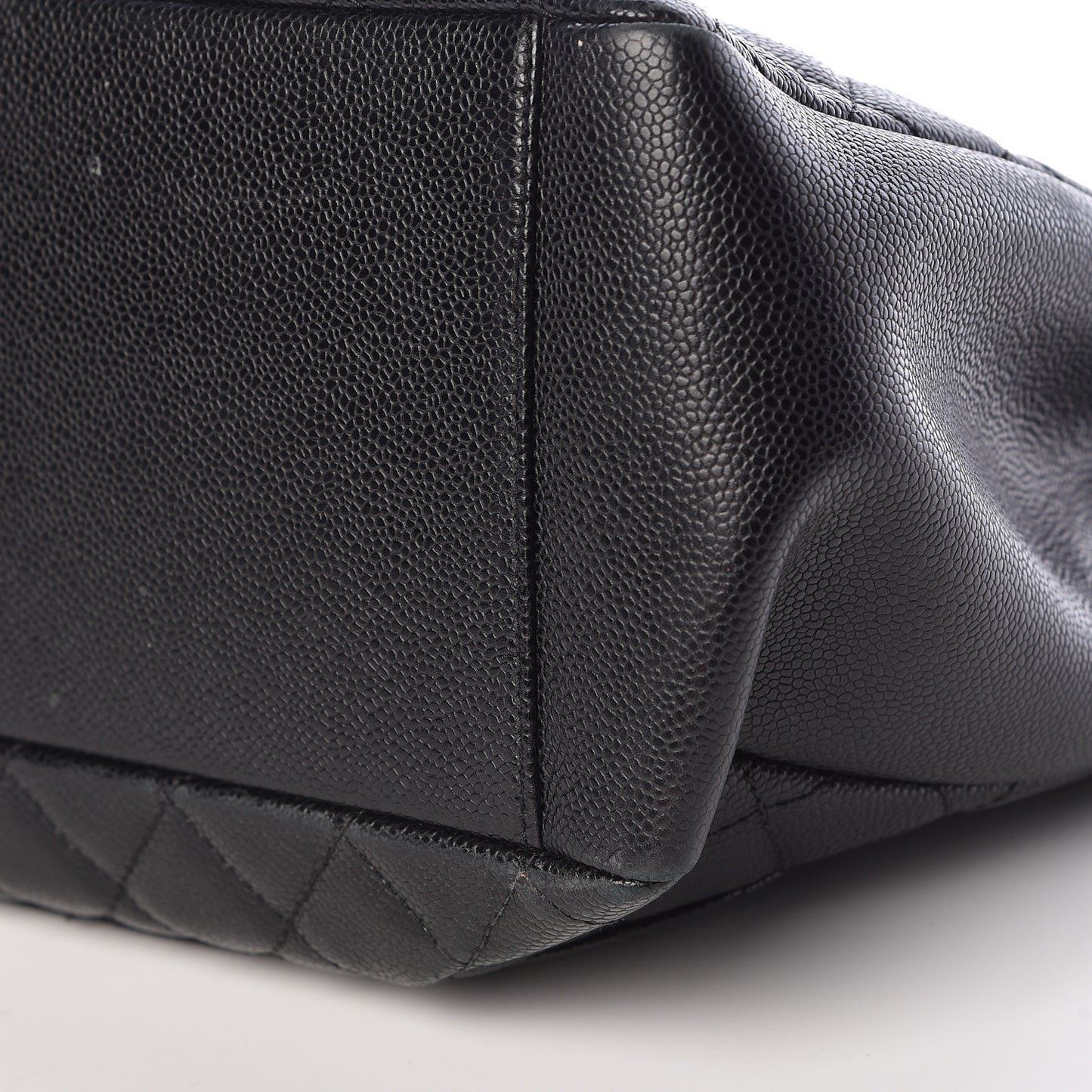 Caviar Quilted Grand Shopping Tote GST Black
