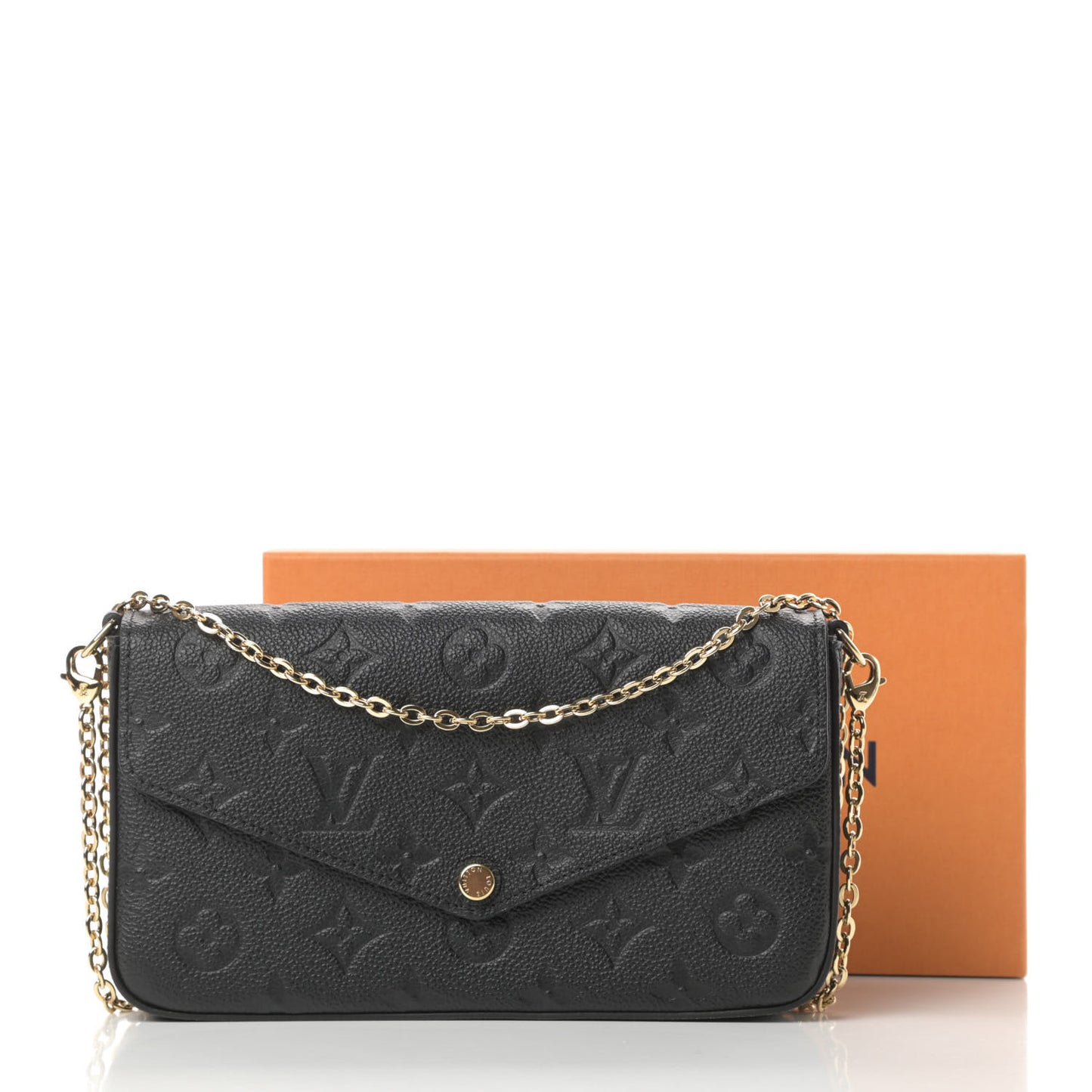 Empreinte Pochette Felicie Chain Wallet Black