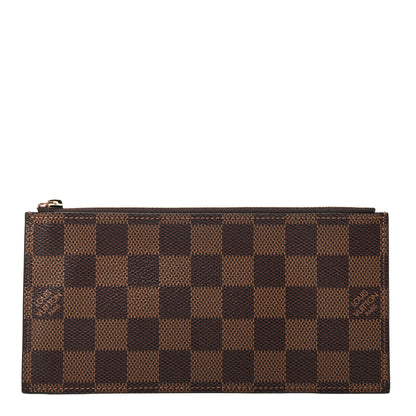 Louis Vuitton Damier Ebene Felicie Chain Wallet Zippered Insert 1 of 3