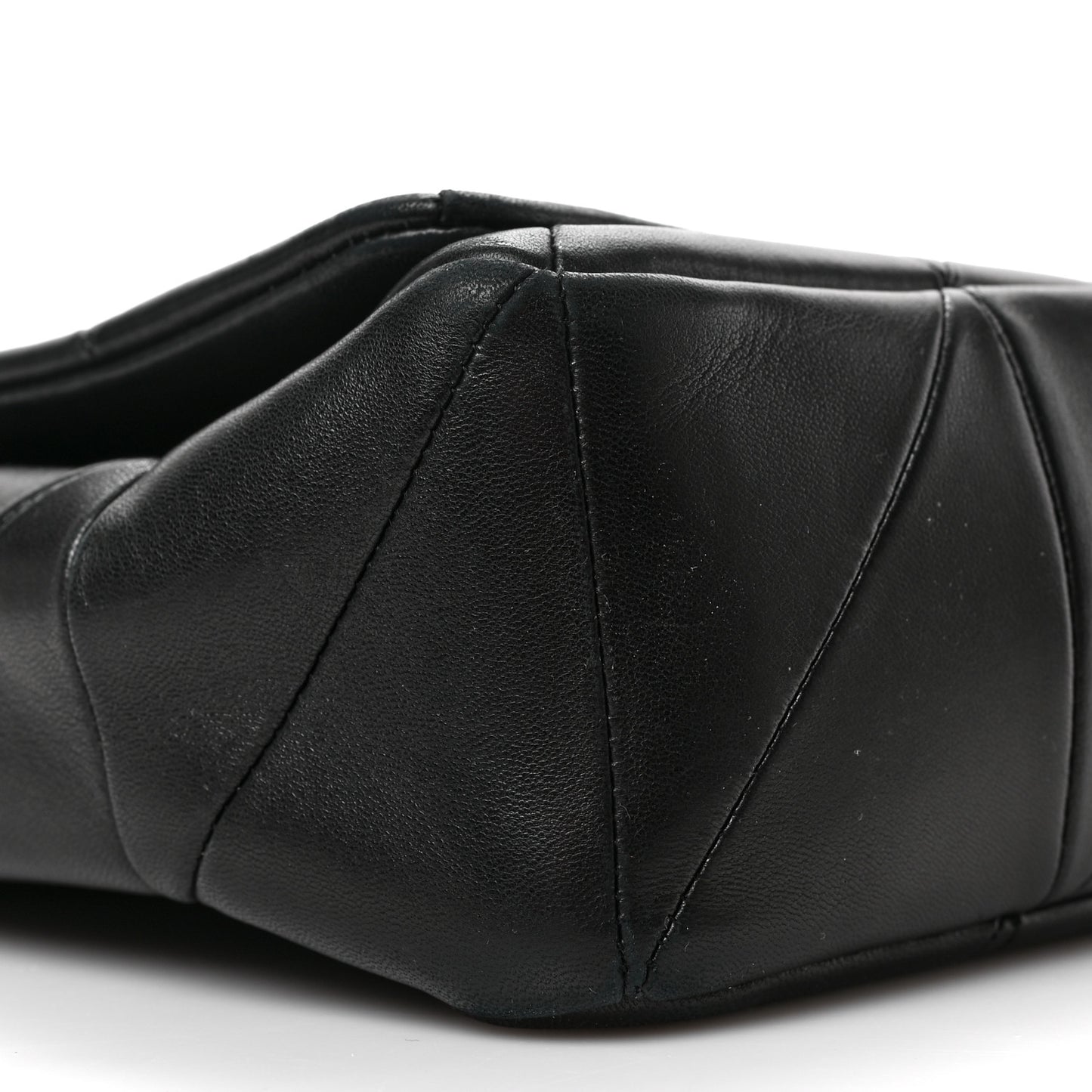 Lambskin Patchwork Monogram Large Jamie Black