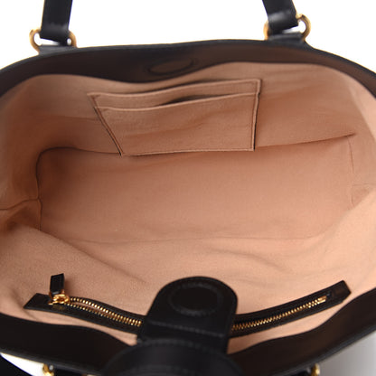 Gucci Soft GG Supreme Monogram Bees Small Crossbody Tote Beige Oro Black 5 of 10