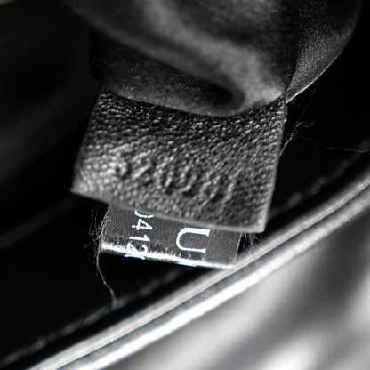 Gucci Nappa Vertical Matelasse Small Maxi Horsebit Chain Shoulder Bag Black 7 of 11