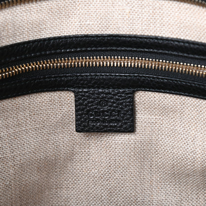 Gucci Monogram Cellarius Calfskin Tote Beige Ebony Black 6 of 9