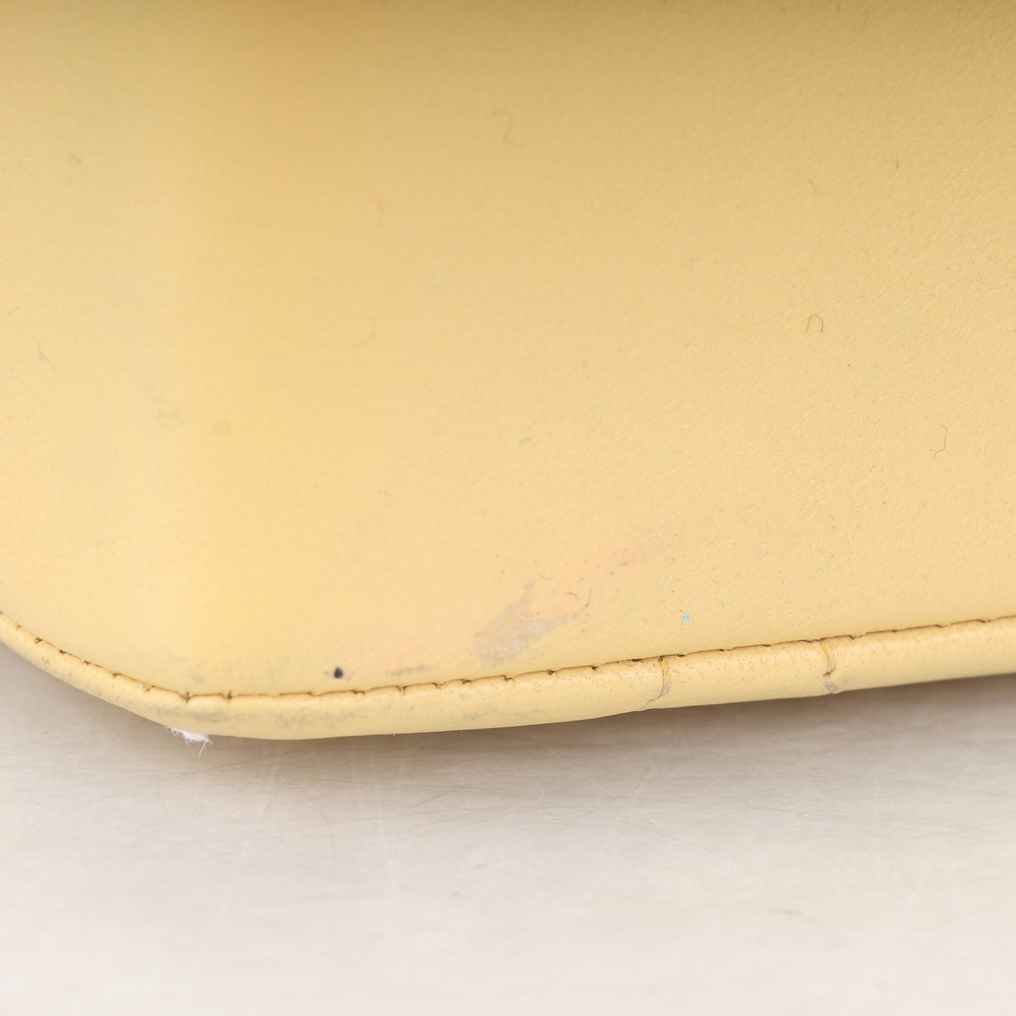 Lambskin Quilted Small Single Flap Beige