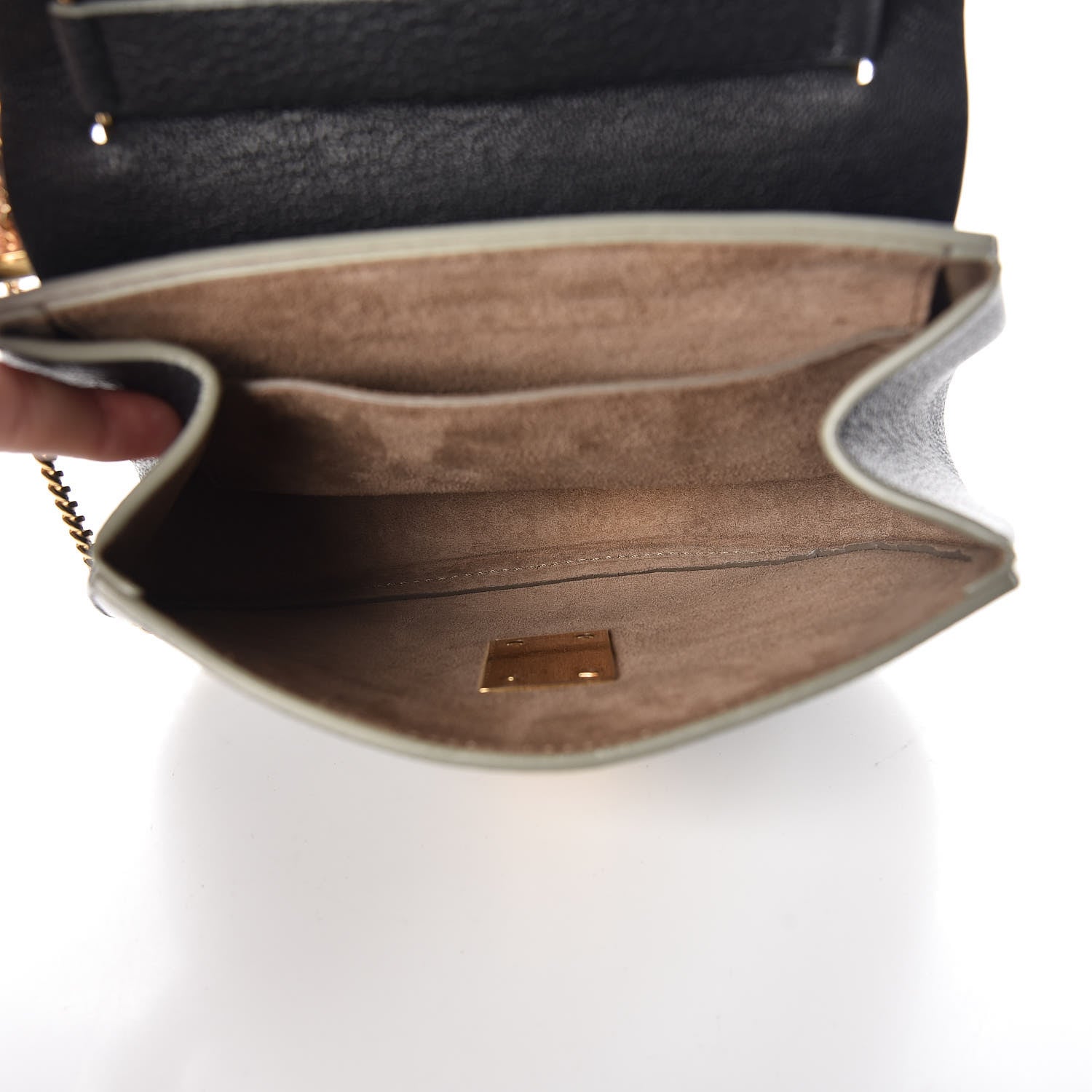 Chloe Grained Lambskin Mini Drew Shoulder Bag Black 7 of 8