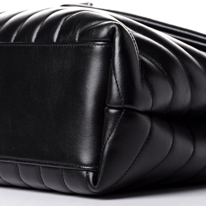 Saint Laurent Calfskin Y Quilted Monogram Medium Loulou Chain Satchel Black 11 of 11