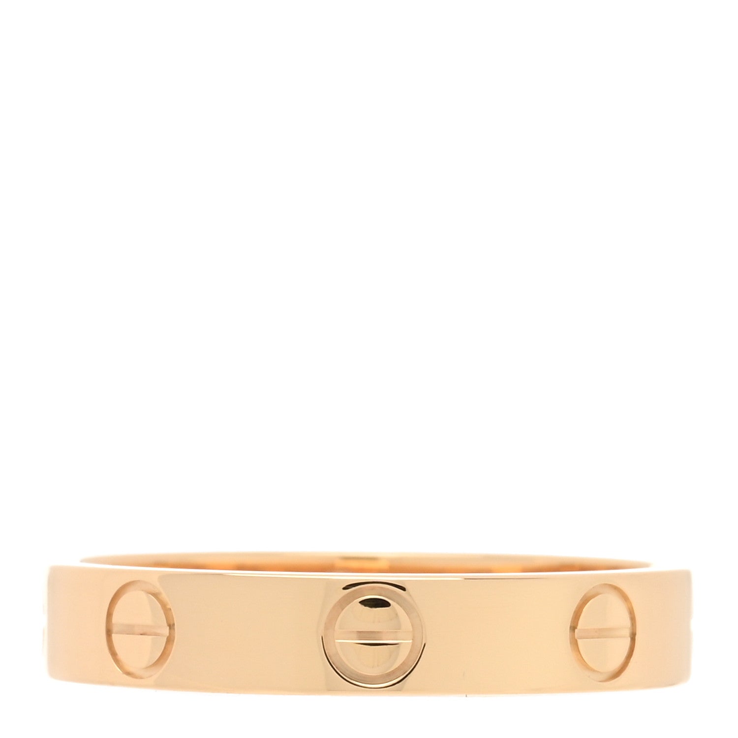 Cartier 18K Yellow Gold 3.5mm LOVE Wedding Band Ring 54 6.75 1 of 4
