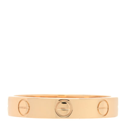 Cartier 18K Yellow Gold 3.5mm LOVE Wedding Band Ring 54 6.75 1 of 4