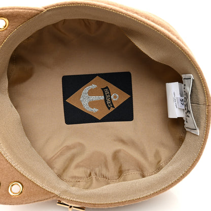 Hermes Wool Womens Vauban Cap Sailor 57 Beige 7 of 8