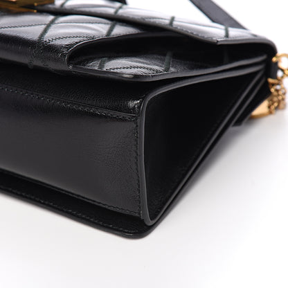 Givenchy Goatskin Quilted Medium GV3 Shoulder Bag Black 7 of 8