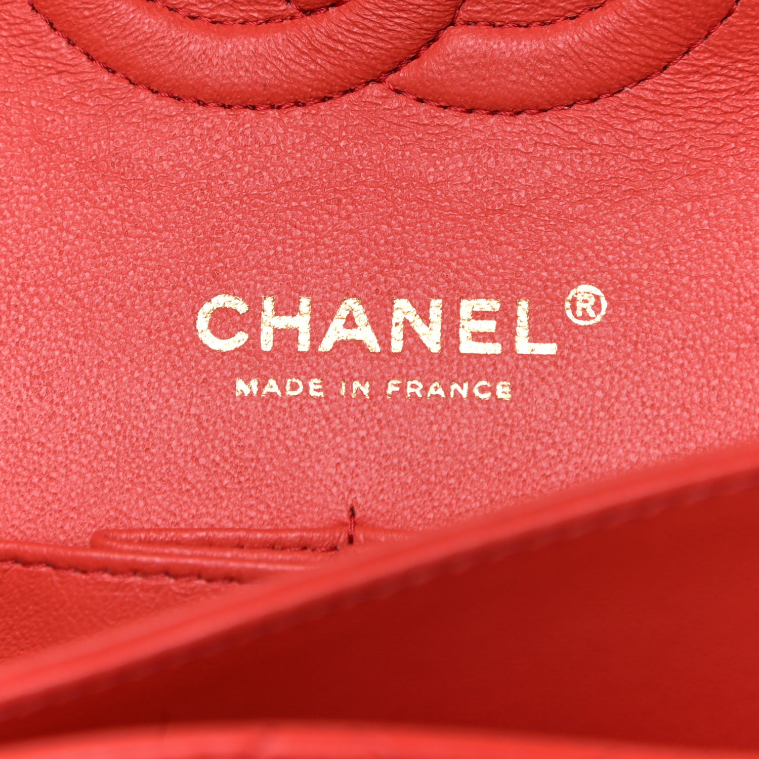 Chanel Lambskin Quilted Medium Double Flap Red 6 of 14