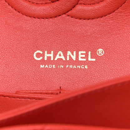 Chanel Lambskin Quilted Medium Double Flap Red 6 of 14