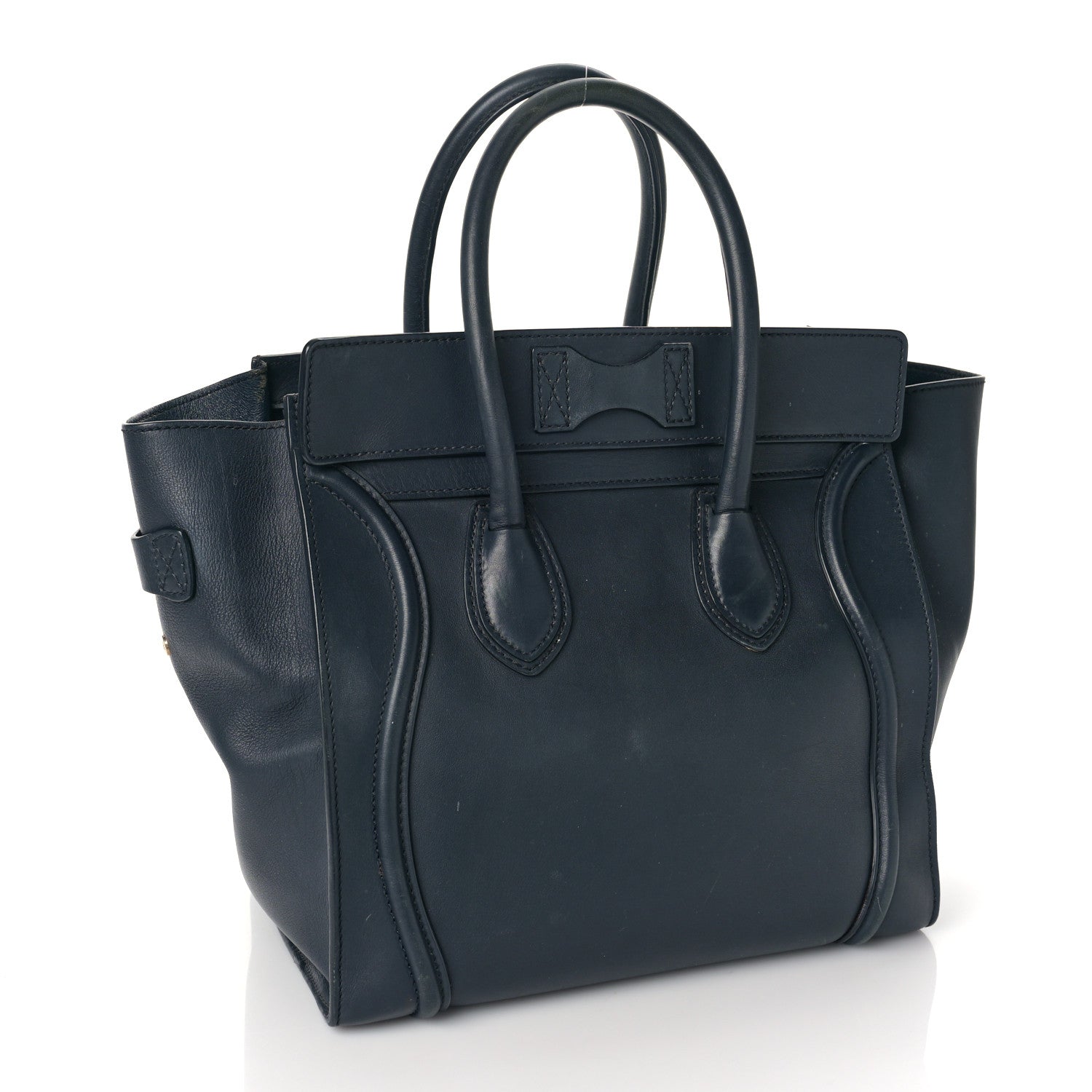 Celine Smooth Calfskin Mini Luggage Navy Blue 2 of 13