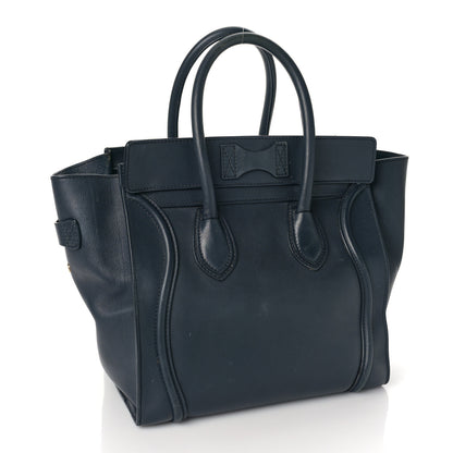 Celine Smooth Calfskin Mini Luggage Navy Blue 2 of 13