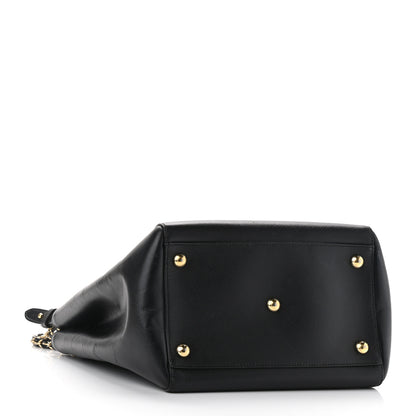 Salvatore Ferragamo Calfskin Vany Bag Black 4 of 10